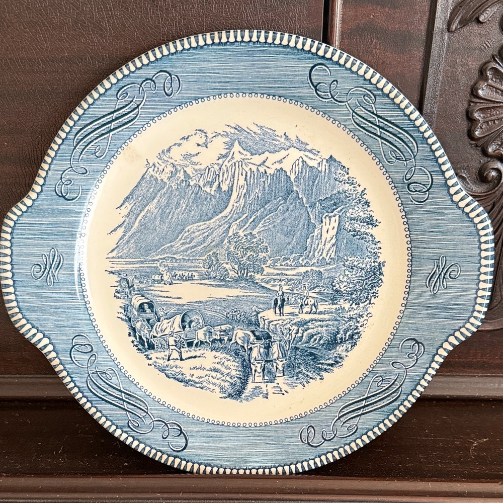 Royal China-Currier & Ives. “The Rocky Mountains “ Platter